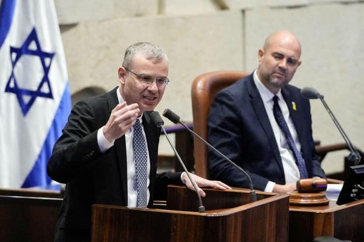 "הגיע הזמן". לוין קרא בעקבות המקרה לחדש את המהפכה המשפטית (צילום: שלו שלום) מליאת הכנסת