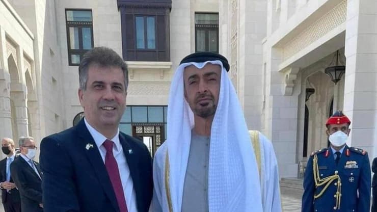 שר האנרגיה אלי כהן עם מוחמד בן זאיד נשיא איחוד האמירויות