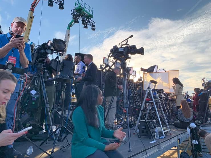 צילום: דניאל אדלסון עצרת של קמלה האריס בוושינגטון