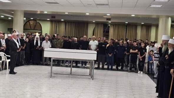 הלוויתם של מינא שפיק חסון ובנה כרמי חסון