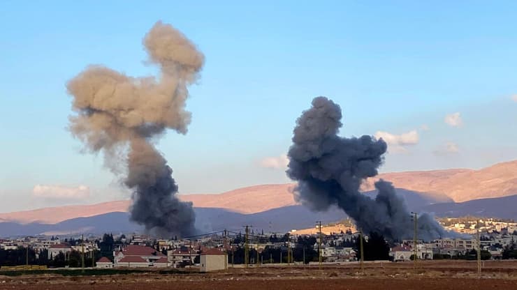 תקיפה בבעלבכ (צילום: Sam SKAINEH/AFP) בעלבכ