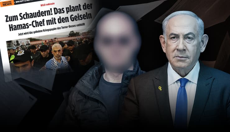 ראש הממשלה בנימין נתניהו והחשוד בפרשה ( צילום: AP Photo/Ohad Zwigenberg, shutterstock, שמואל דריי) ראש הממשלה בנימין נתניהו ומדליף המסמכים