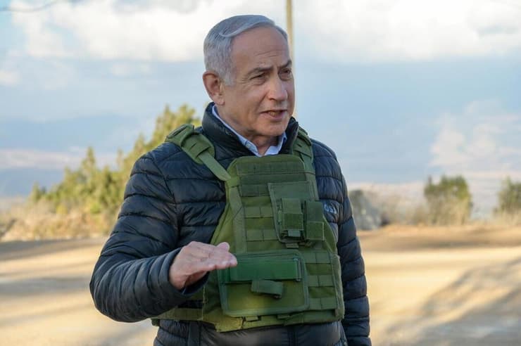 ראש הממשלה בנימין נתניהו בסיור והערכת מצב בגבול לבנון יחד עם מפקד פיקוד הצפון אלוף אורי גורדין