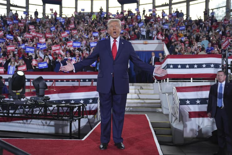 ארה"ב דונלד טראמפ עצרת צפון קרוליינה