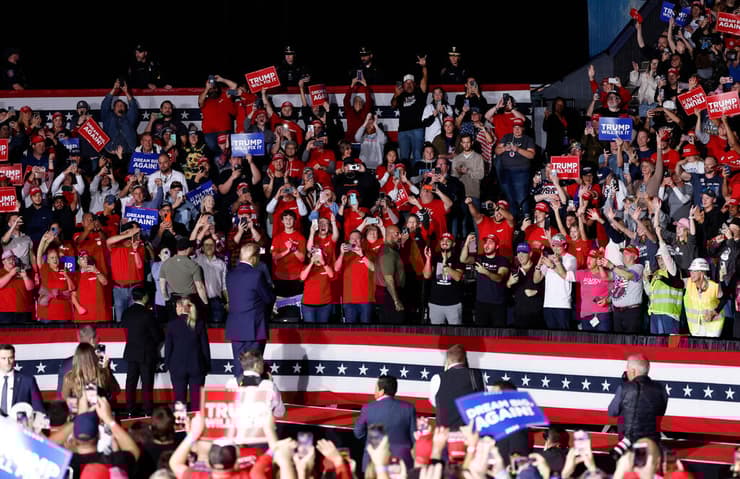 דונלד טראמפ עצרת גרנד רפידס מישיכן ארה"ב בחירות