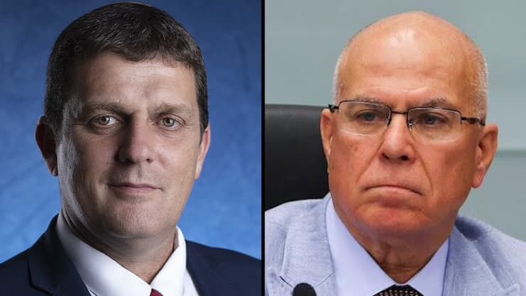 יוזמי החוק, חברי הכנסת פוגל והלוי (צילום: נועם מושקוביץ דוברות הכנסת, שרון גבאי מתוך ויקיפדיה ) צביקה פוגל עמית הלוי