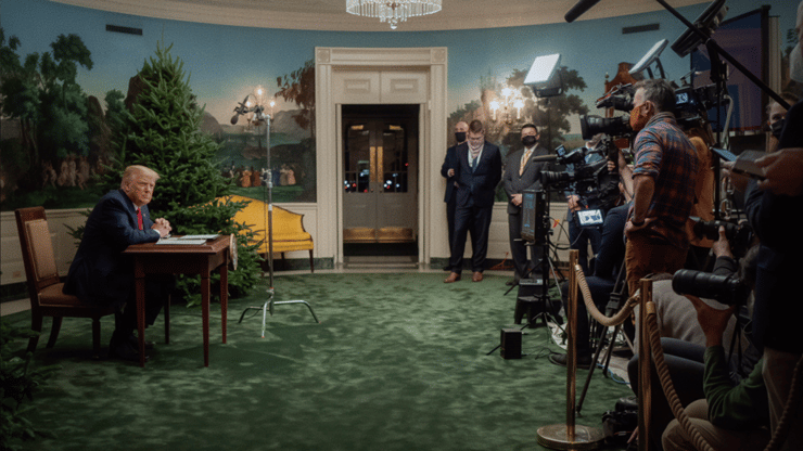 פעל באופן שיטתי כדי להשחית את הבחירות. דונלד טראמפ, מתוך "לגנוב את הבחירות" (צילום: באדיבות HOT8) מתוך "לגנוב את הבחירות"