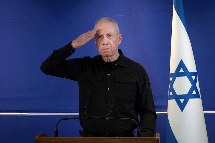 הצהרה של יואב גלנט אודות פיטוריו מתפקיד שר הביטחון הצדעה