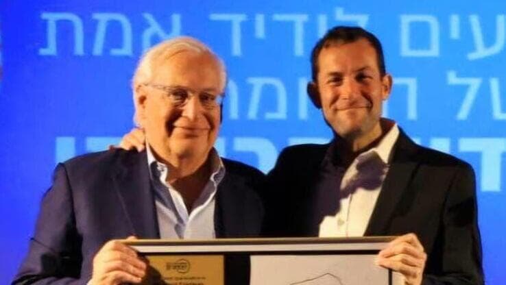 יוסי דגן ראש מועצת שומרון ודיויד פרידמן