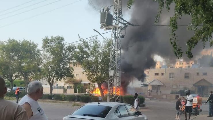 פגיעה ברכב בקריית ים 