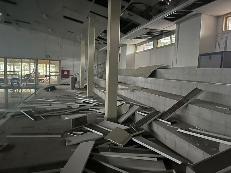 הנזק למרכז ההידרותראפי