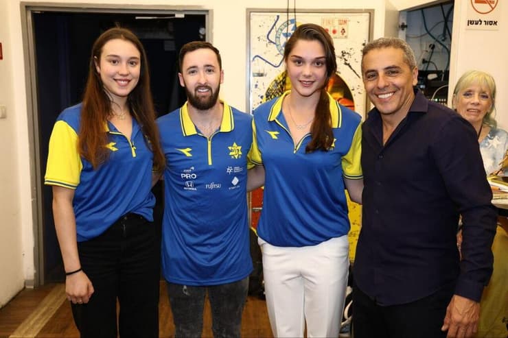 שטרוק, סברצוב, דולגופיאט ופריצקי (צילום: דני מרון, באדיבות מכבי תל אביב ) אגודת מכבי ת"א טקס סיכום