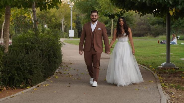 הוד השרון - זוג שמתחתן נקלע לאזעקות בדרכם לחתונה