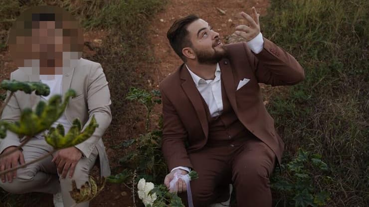 הוד השרון - זוג שמתחתן נקלע לאזעקות בדרכם לחתונה