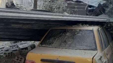 נזקי תקיפות בקודסיא באזור הכפרי של דמשק, סוריה