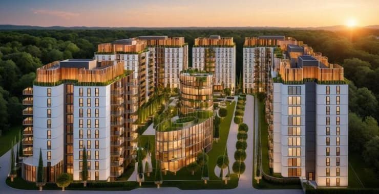 הדמיית תוכנית התחדשות עירונית באבן יהודה 