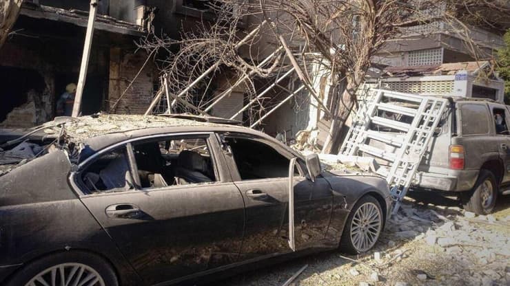 תקיפה ישראלית באזור אל-מזה בדמשק