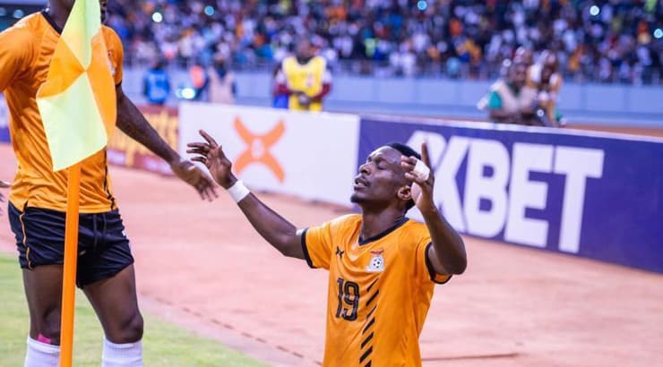 שחקני זמביה חוגגים