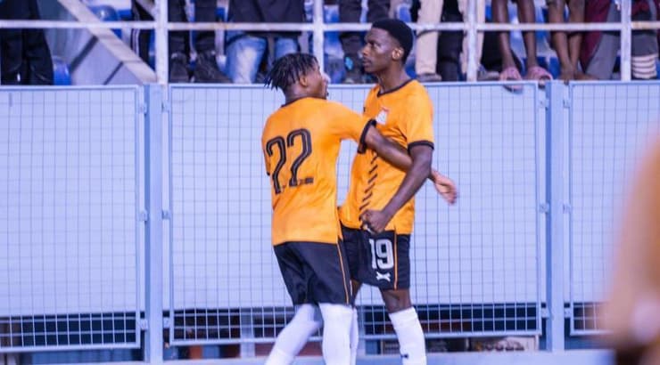 שחקני זמביה חוגגים