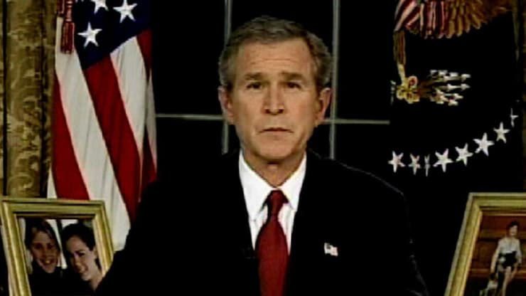 בוש מודיע על הפלישה לעיראק