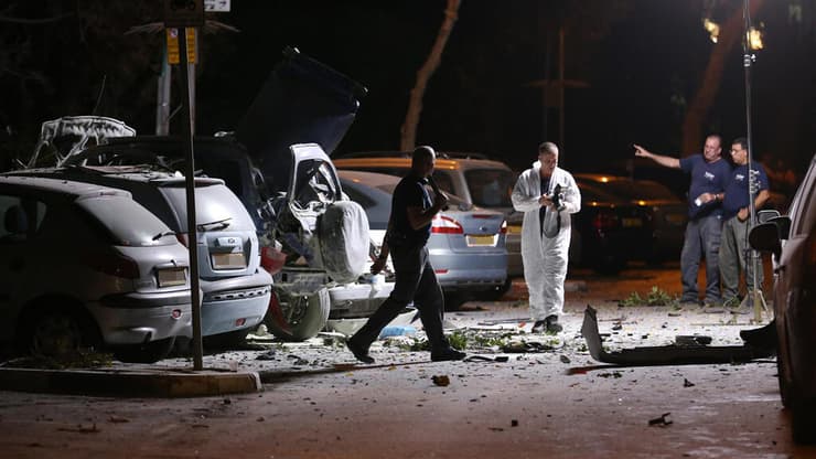 זירת הפיצוץ של מכונית הפרקליט ב-2013 