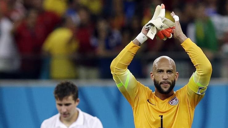 סמל של הנבחרת. הווארד במונדיאל 2014 (צילום: AP) סמל של הנבחרת. הווארד במונדיאל 2014