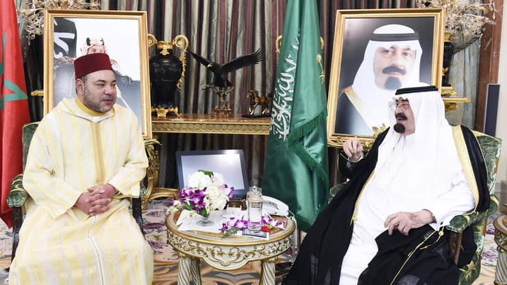 עבדאללה, מלך סעודיה לשעבר ומוחמד השישי בג'דה, 2014. מפתח בריתות עם כולם
