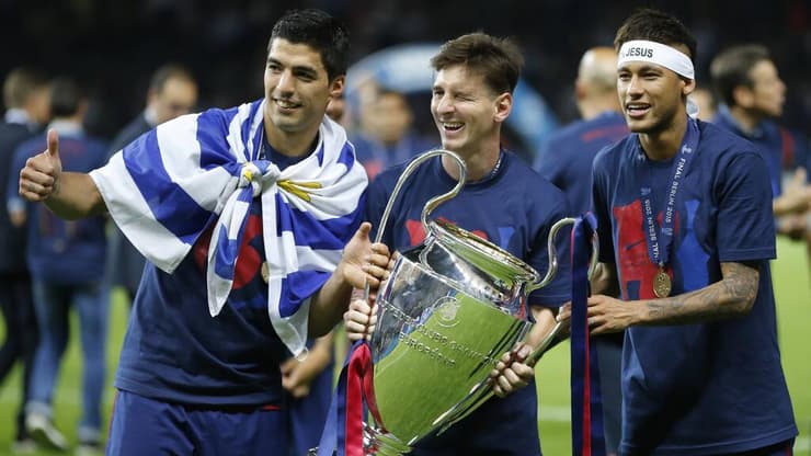 ניימאר, מסי וסוארס בימים הגדולים בברצלונה