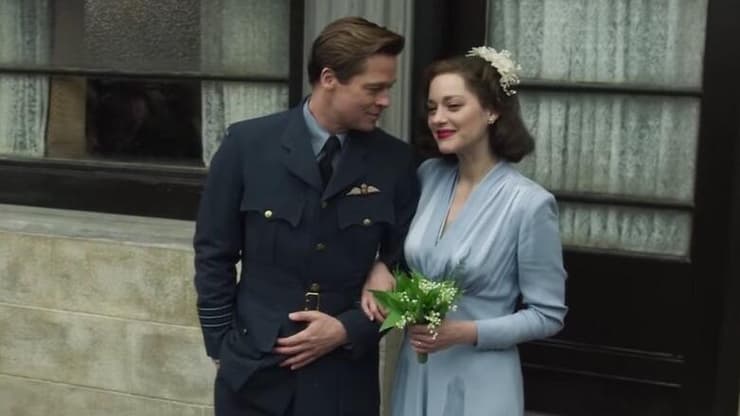 היה או לא היה? קוטיאר עם בראד פיט, מתוך "בעלי ברית" (צילום: יחסי ציבור) היה או לא היה? קוטיאר עם בראד פיט, מתוך "בעלי ברית"