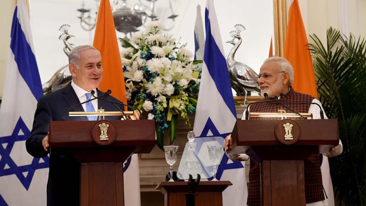המטרה: לחזק את הציר המתון מול ציר האחים המוסלמים. נתניהו ומודי בהודו, ארכיון (צילום: אבי אוחיון לע"מ) המטרה: לחזק את הציר המתון מול ציר האחים המוסלמים. נתניהו ומודי בהודו, ארכיון