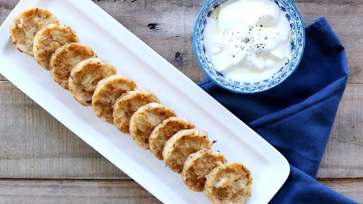 לביבה ללא טיגון: לביבות אפויות מכרובית ובטטה 