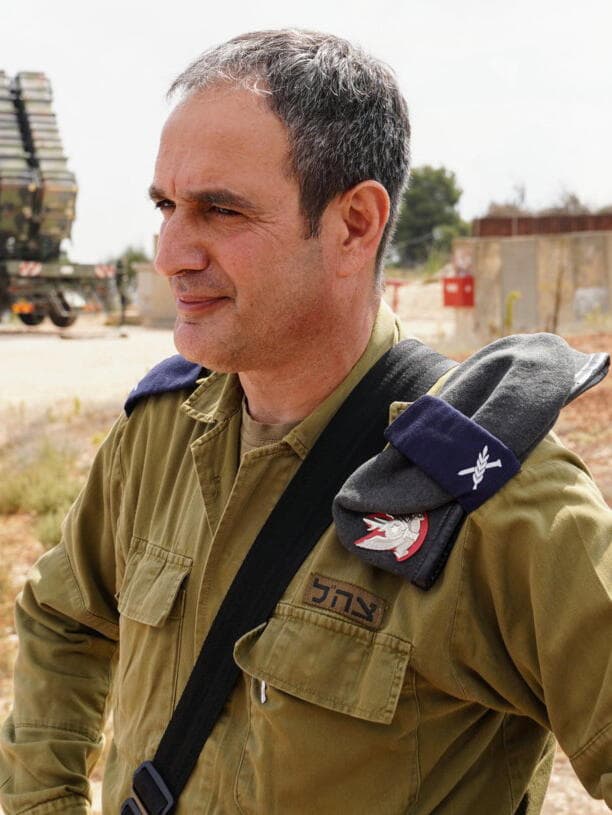 תא"ל צביקה חיימוביץ' בסוללת פטריוט בצפת