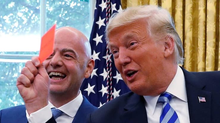 טראמפ ואינפנטינו. "אסור לערבב" (צילום: רויטרס) דונלד טראמפ ג'יאני אינפנטינו