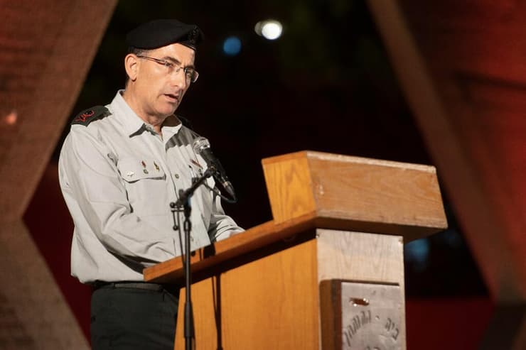 טקס התייחדות לחיילי חיל התותחנים ביד לתותחן ליד זכרון יעקב