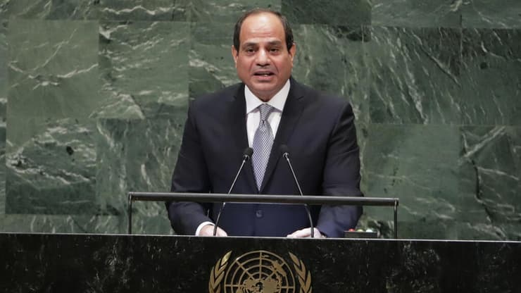 עבד אל-פתאח א-סיסי נואם בעצרת האו"ם ה73