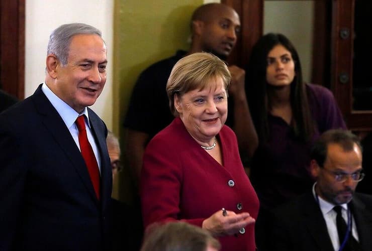 מרקל עם נתניהו, ב-2018