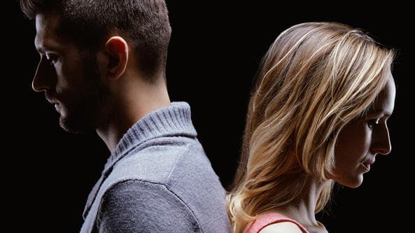 זוג במשבר זוגי אילוסטרציה