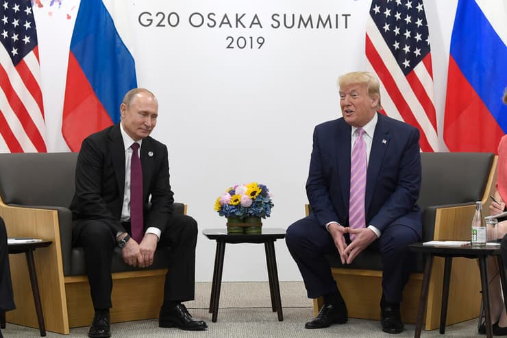 דונלד טראמפ ולדימיר פוטין מפגש פסגה פסגת G20 יפן