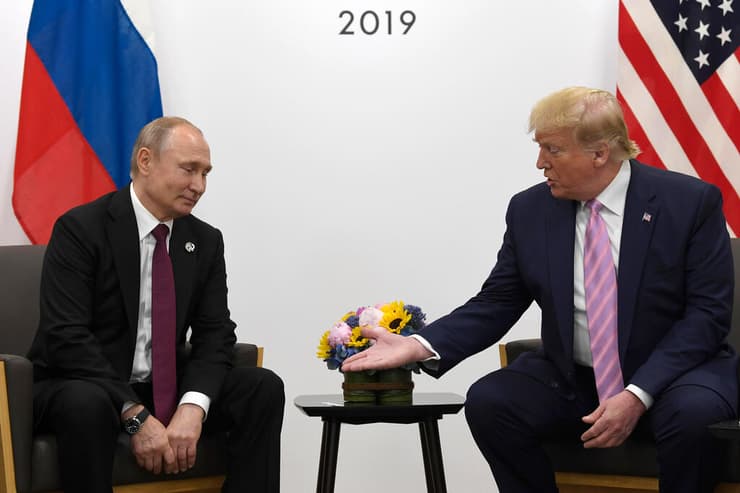 דונלד טראמפ ולדימיר פוטין מפגש פסגה פסגת G20 יפן