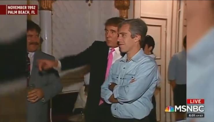 דונלד טראמפ ג'פרי אפשטיין מסיבה מאר א-לאגו פלורידה ב-1992