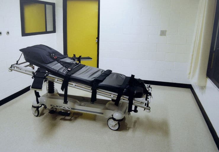 עונש מוות הוצאה להורג מיטה ל זריקת רעל ב בית כלא ב ג'ורג'יה ארה"ב