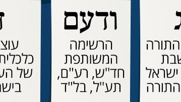 הפתקים לבחירות לכנסת