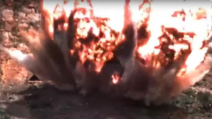  תיעוד מהטלת "מפצחת הבונקרים" ממפציץ B-2 בניסוי ב-2019