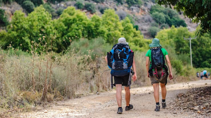 מטיילים בישראל מסלול טיול אילוסטרציה