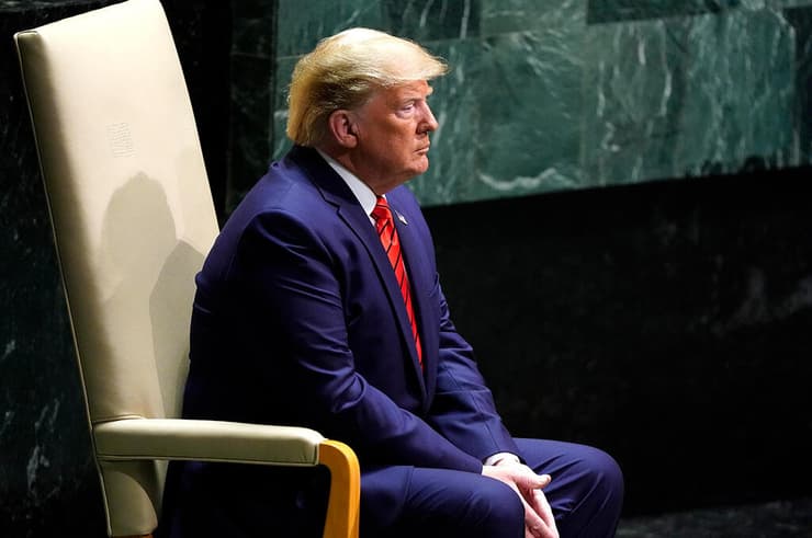 מקשיח תנאים. טראמפ בעצרת הכללית של האו"ם (צילום: רויטרס) העצרת הכללית של האו"ם