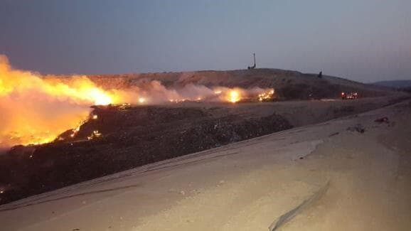 השריפה באתר הפסולת אפעה