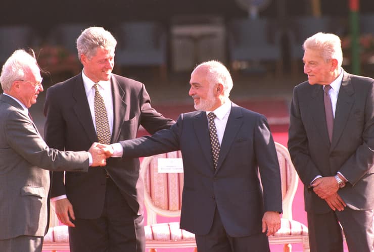 הסכם השלום עם ירדן 1994 (צילום: אבי אוחיון, לע"מ) הסכם השלום עם ירדן 1994