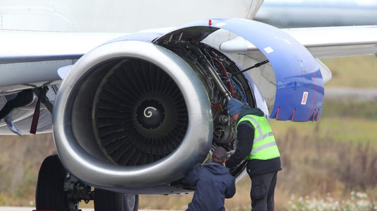 מנוע של מטוס. אילוסטרציה