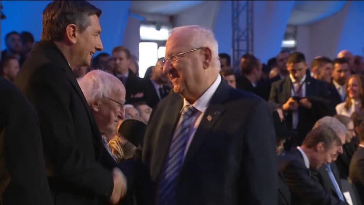 נשיא המדינה לשעבר ריבלין בטקס שנערך ב-2020 (צילום: EVP) טקס שחרור אושוויץ שואה ב פולין בהשתתפות ראובן ריבלין נשיא המדינה