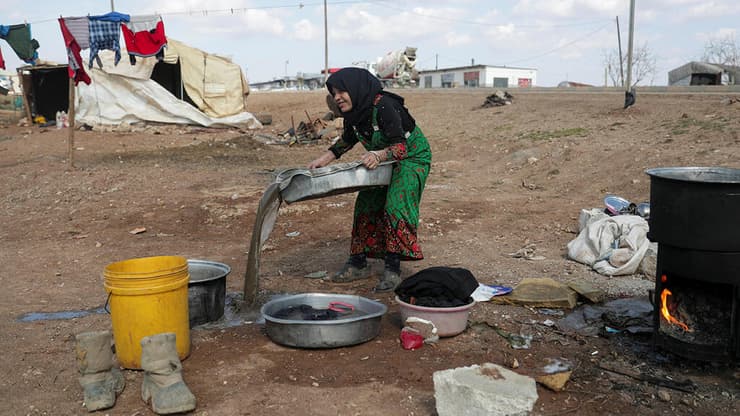 צילום: רויטרס פליטים סורים סוריה אזאז גבול טורקיה